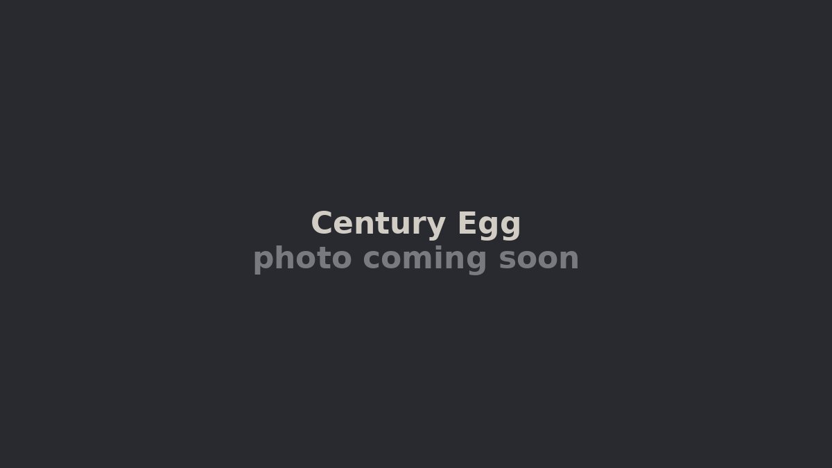 Century Egg: The Black Egg the West Has Misunderstood for a Century