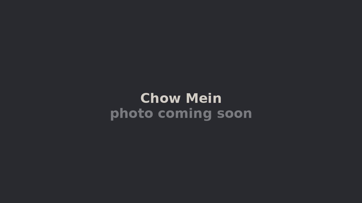Chow Mein: The Noodle That Left China and Never Looked Back
