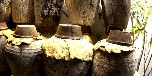 Daughter's wine — huangjiu jars sealed and buried at a girl's birth