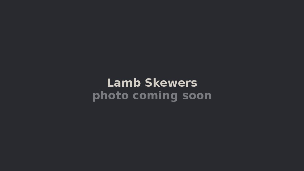 Lamb Skewers: The Silk Road on a Stick