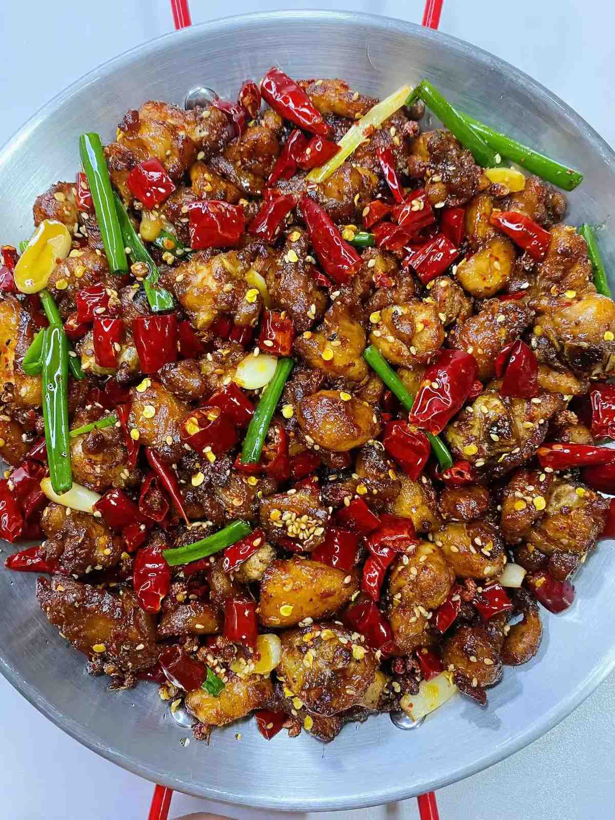 Laziji — over steamed rice, ready to eat, the ideal moment