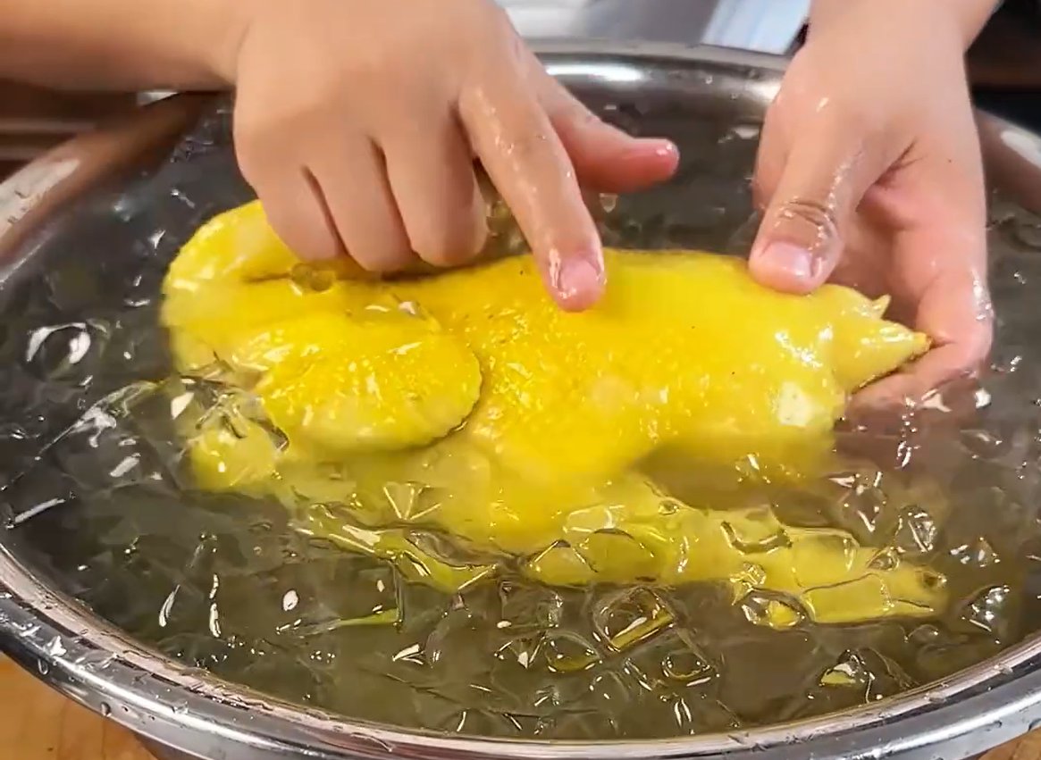 White Cut Chicken — emerging from the ice bath, the cold river moment